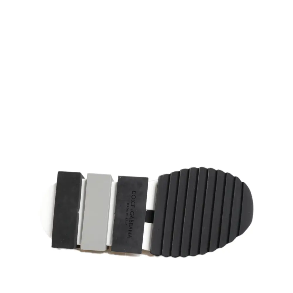 Dolce & Gabbana Schwarz Weiß Sorrento Low Top Sneakers Schuhe