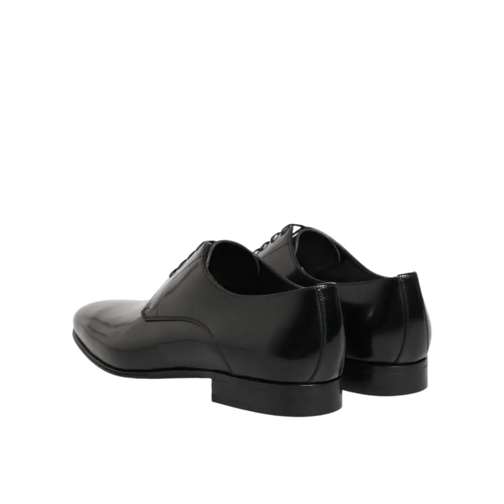 Dolce & Gabbana Schwarze Derby-Schuhe aus Kalbsleder für Herren - EU41/US8