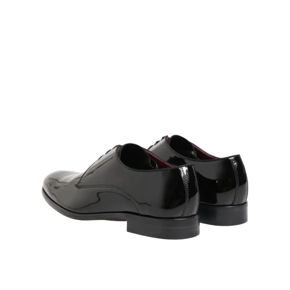 Dolce & Gabbana Schwarze Derby-Schuhe aus Kalbsleder für Herren - EU42/US9