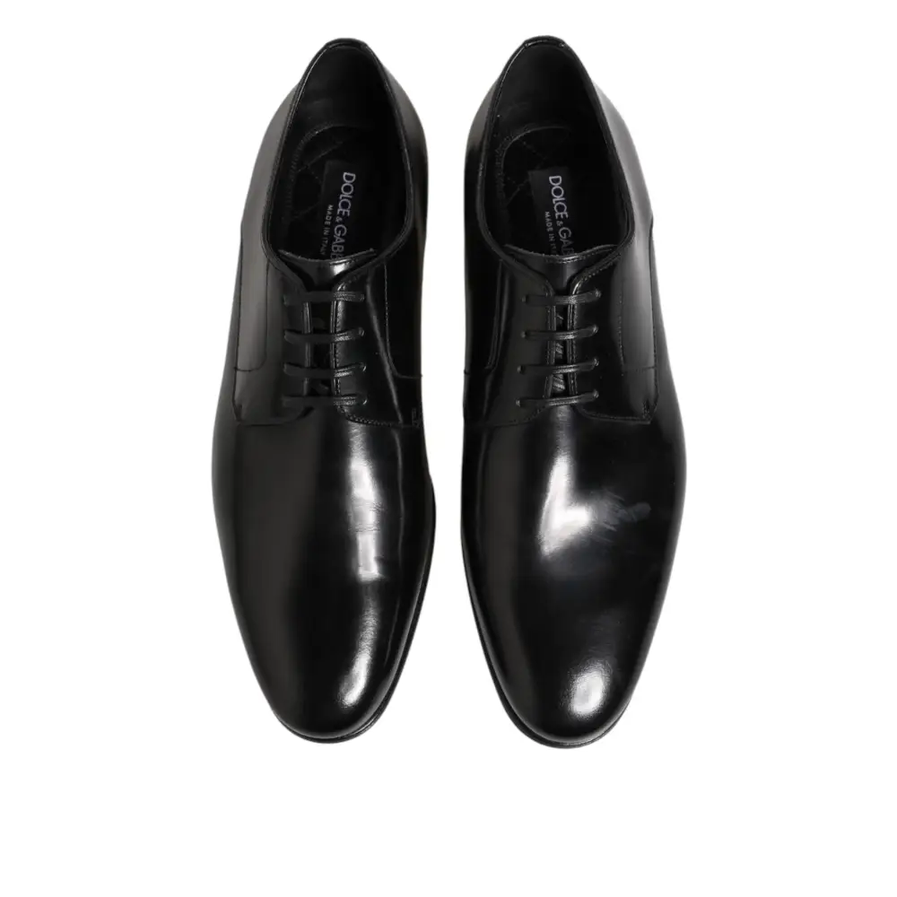 Dolce & Gabbana Schwarze Derby-Schuhe aus Kalbsleder für Herren - EU41/US8