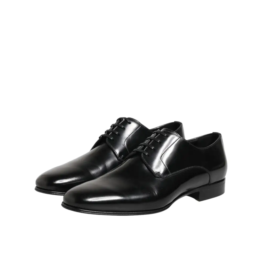 Dolce & Gabbana Schwarze Derby-Schuhe aus Kalbsleder für Herren - EU41/US8