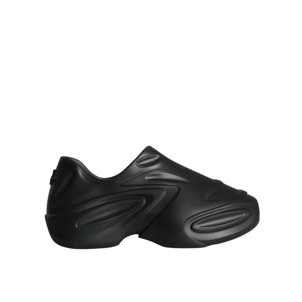 Dolce & Gabbana Schwarze Foiled Rubber Toy Low Top Sneakers Schuhe - EU44/US11