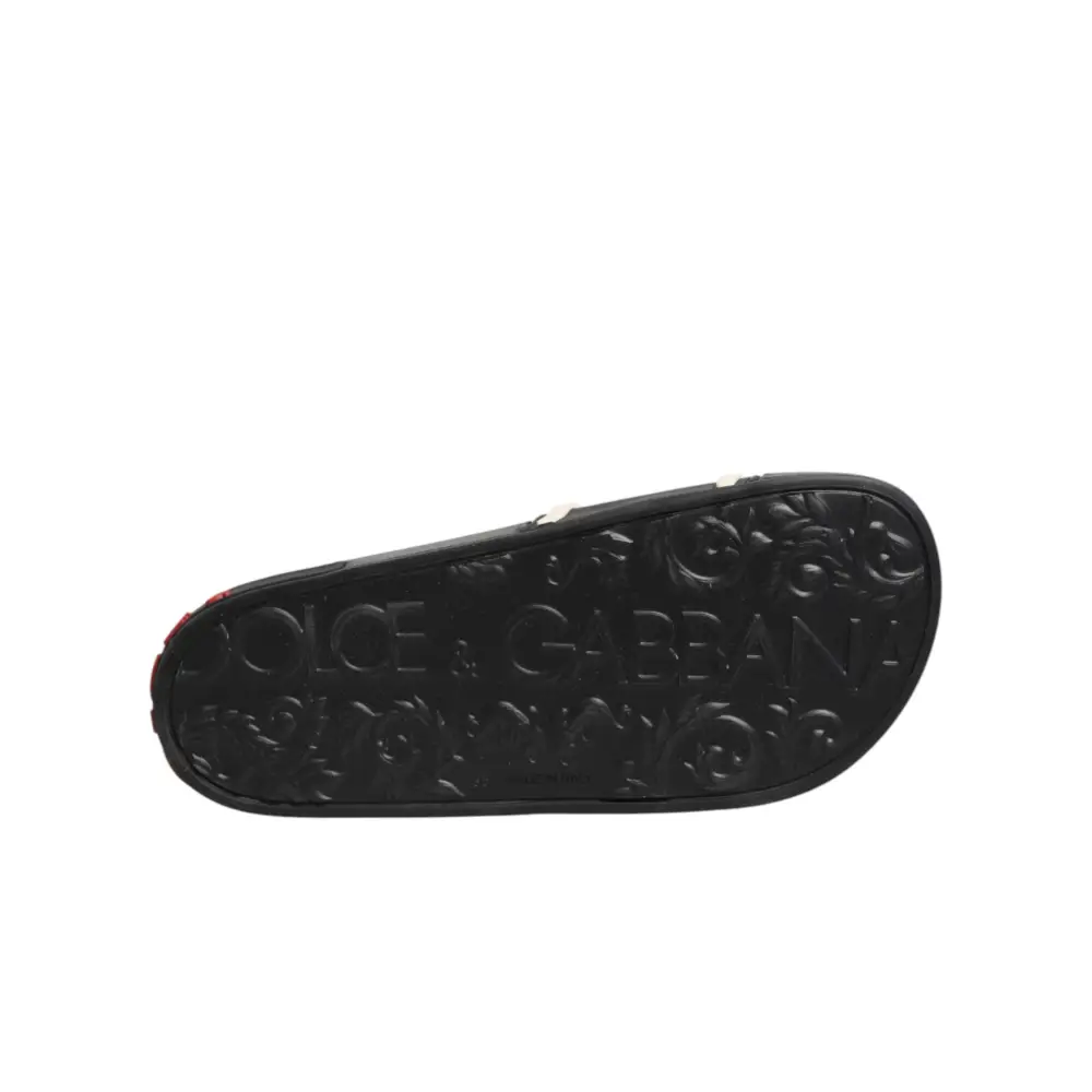 Dolce & Gabbana Schwarze Gummisandalen - EU35/US4.5