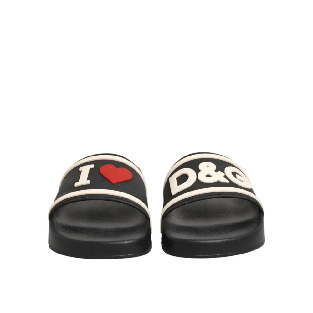 Dolce & Gabbana Schwarze Gummisandalen - EU35/US4.5