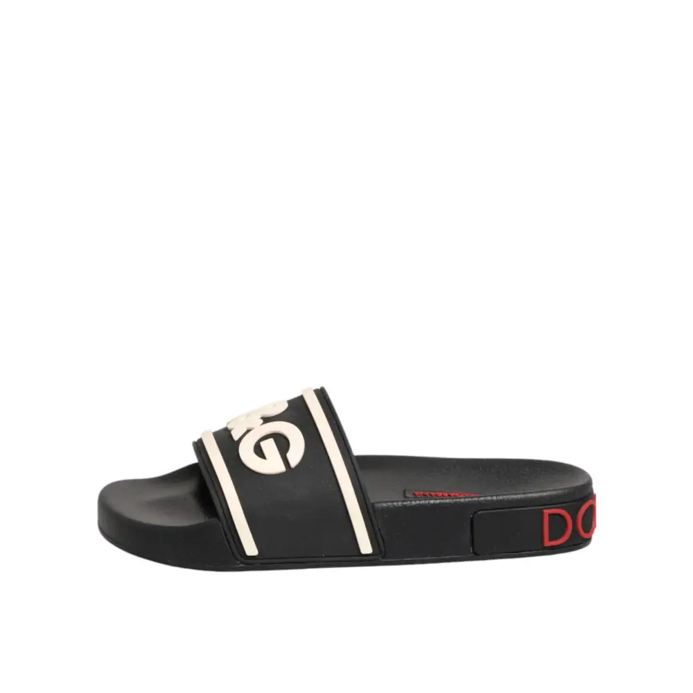 Dolce & Gabbana Schwarze Gummisandalen - EU35/US4.5