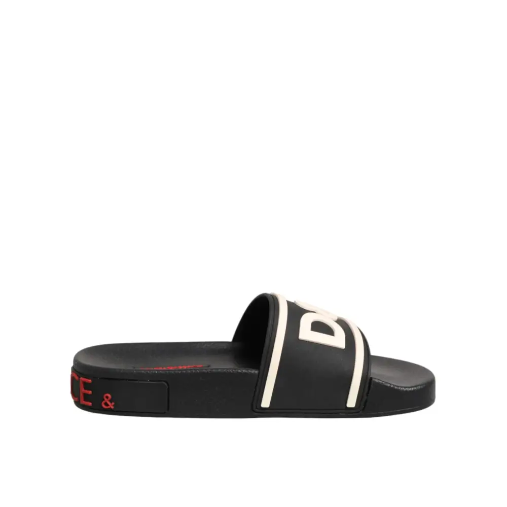 Dolce & Gabbana Schwarze Gummisandalen - EU35/US4.5