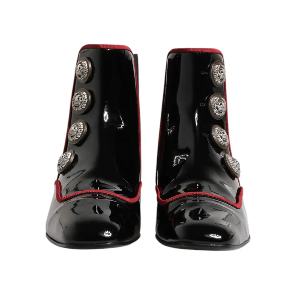 Dolce & Gabbana Schwarze Jackie geknöpfte Chelsea Boots Schuhe