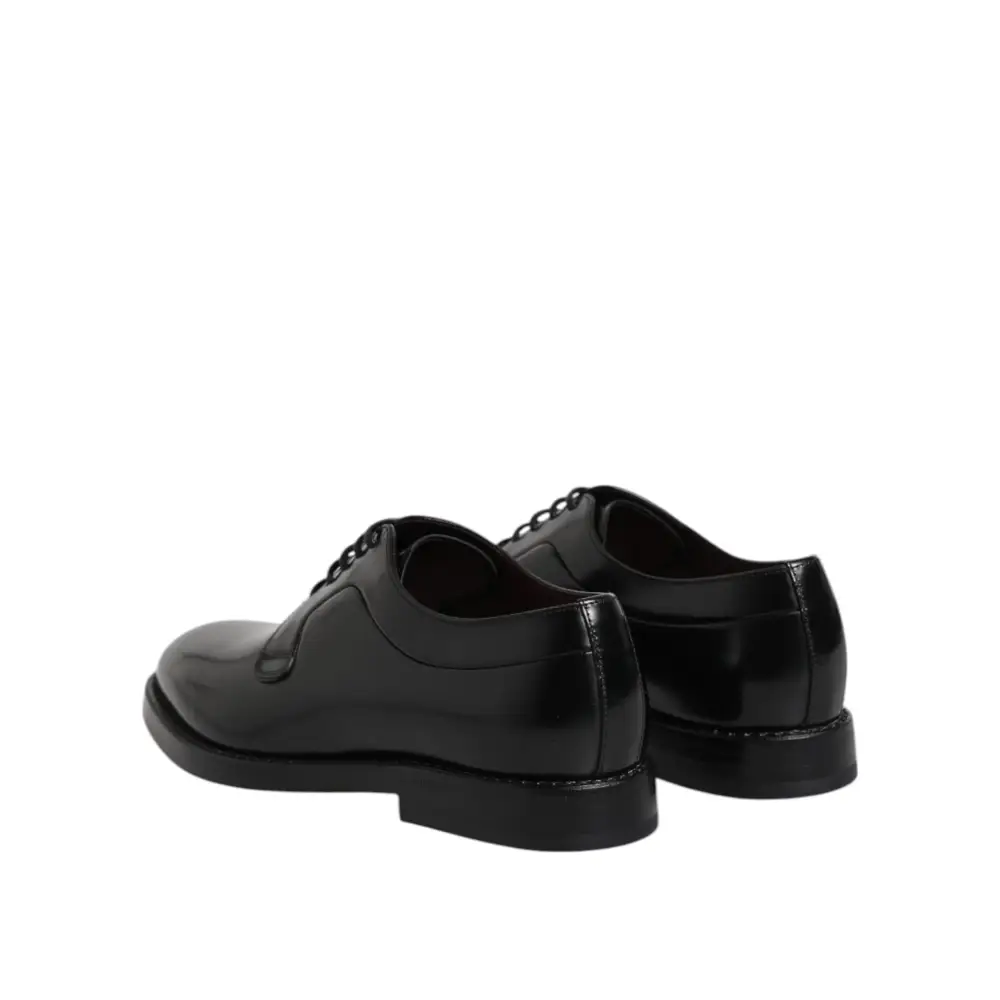 Dolce & Gabbana Schwarze Kalbsleder Schnürschuhe - EU46/US13