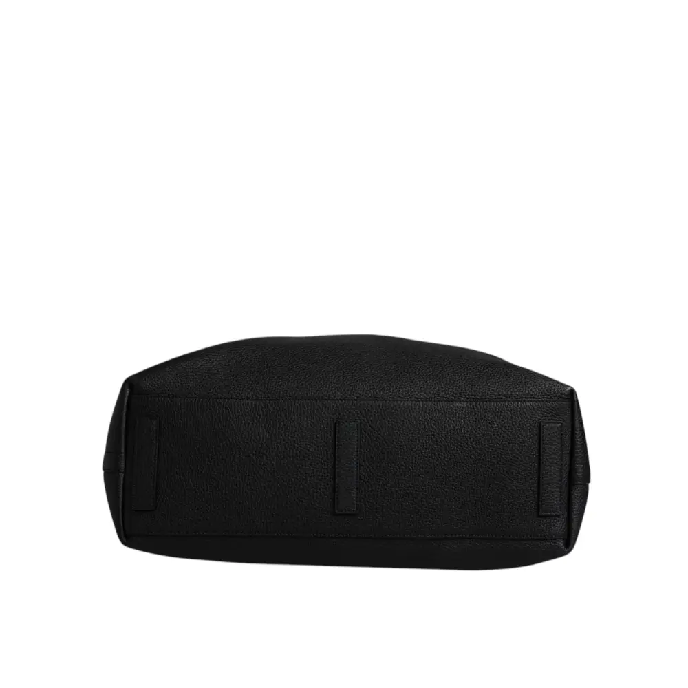 Dolce & Gabbana Schwarze Kalbslederhandtasche Duffle Bag