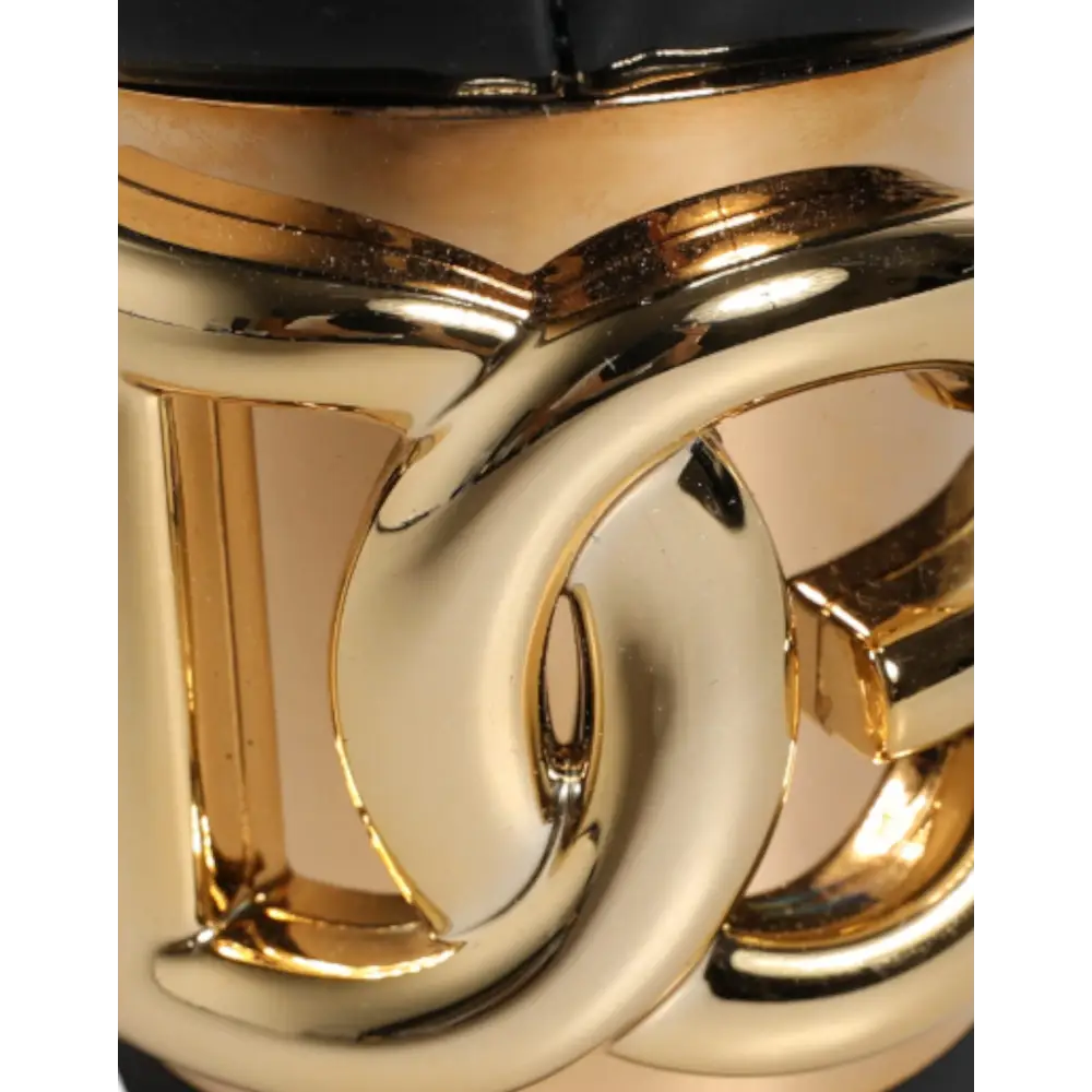 Dolce & Gabbana Schwarze Lackleder Vally High Stiefel Schuhe