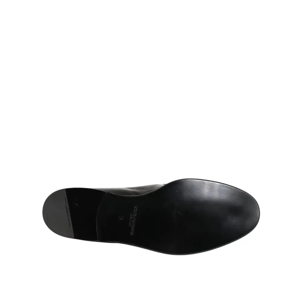 Dolce & Gabbana Schwarze Leder-Loafer für Herren