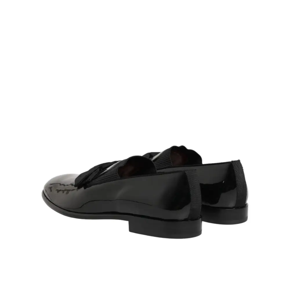 Dolce & Gabbana Schwarze Leder-Loafer für Herren