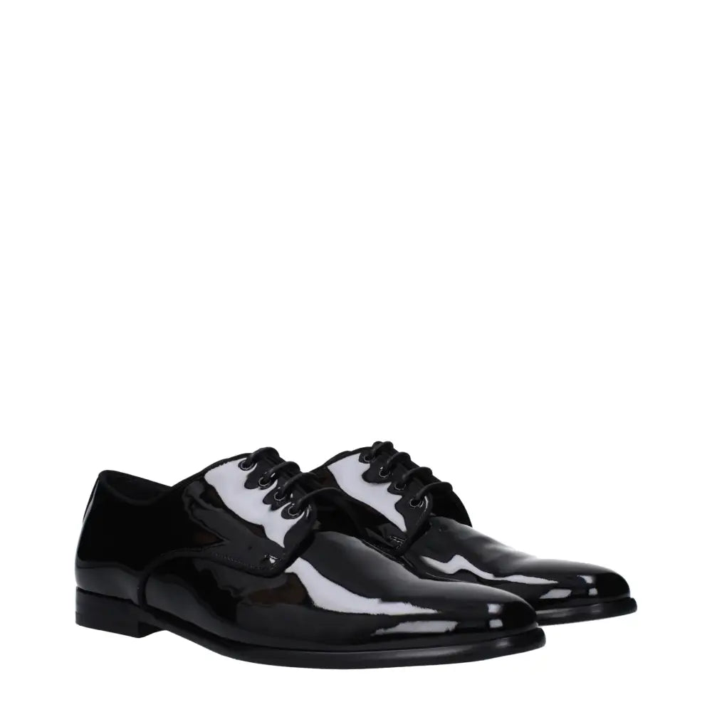 Dolce & Gabbana Schwarze Leder Oxfords und Derbies - EU41.5/US8.5
