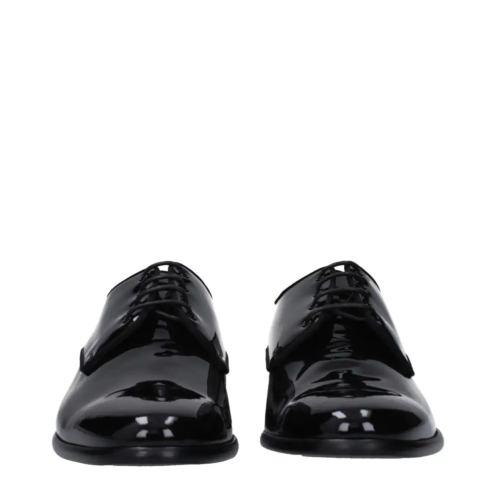 Dolce & Gabbana Schwarze Leder Oxfords und Derbies - EU41.5/US8.5