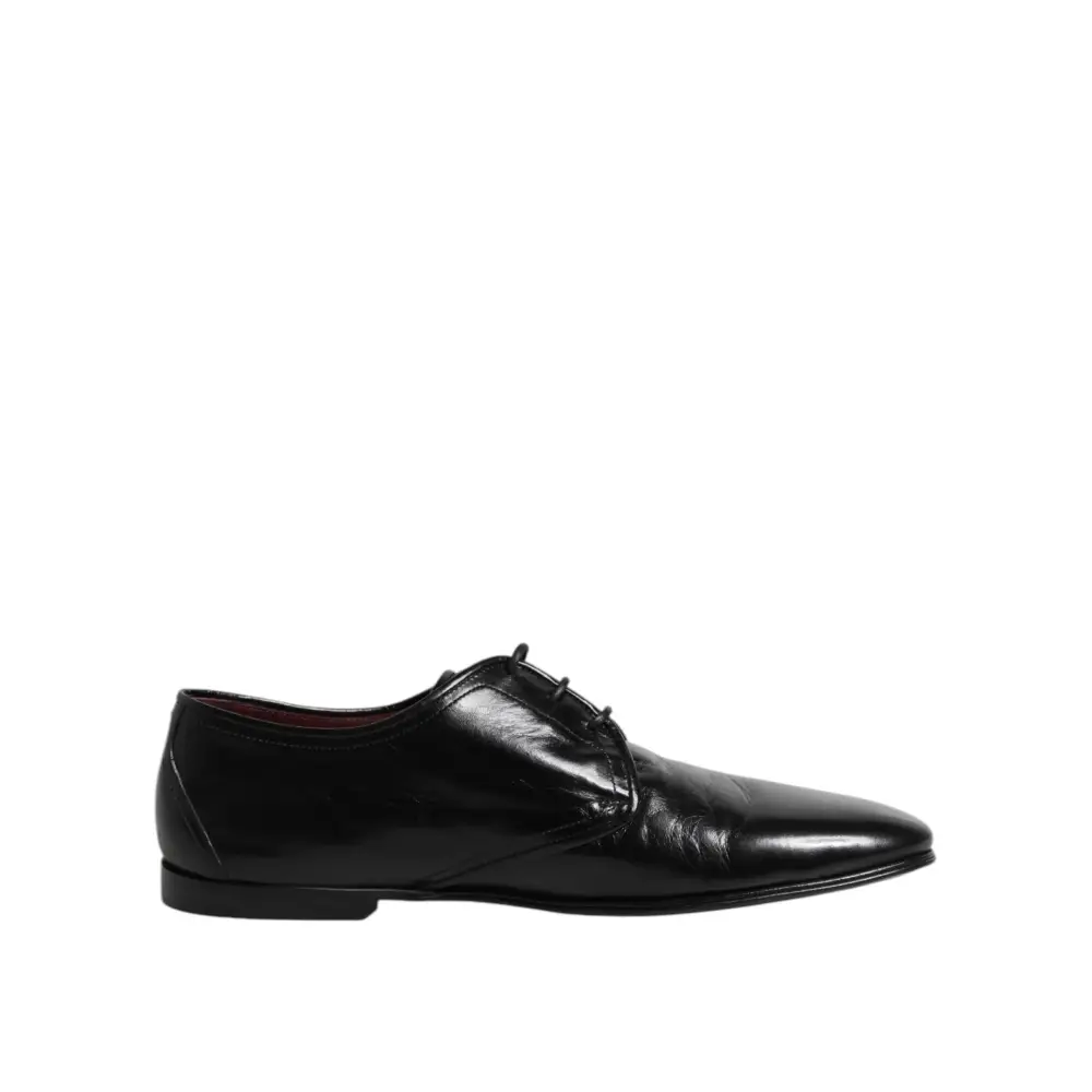 Dolce & Gabbana Schwarze Leder Schnürschuhe Derby Kleid Formelle Schuhe - EU43/US10