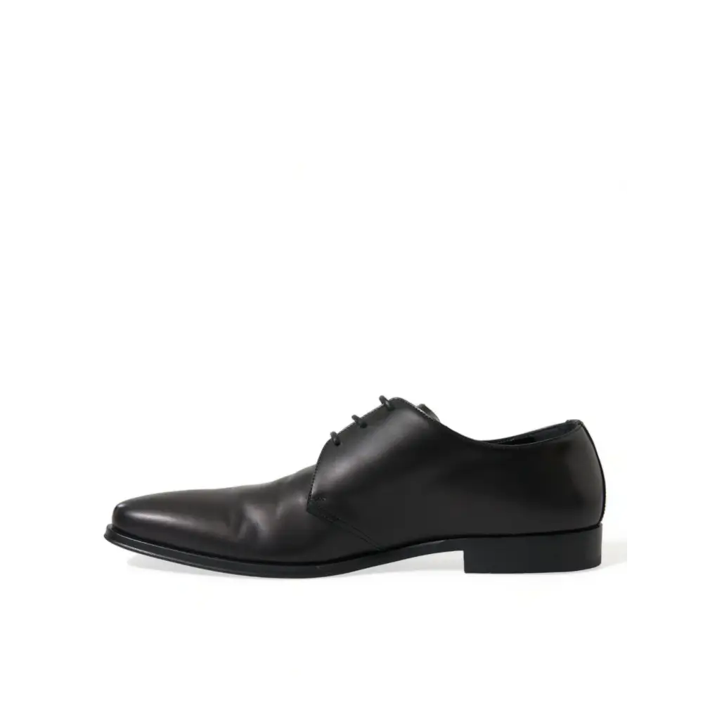 Dolce & Gabbana Schwarze Leder Schnürschuhe Formal Derby Dress Schuhe - EU43/US10