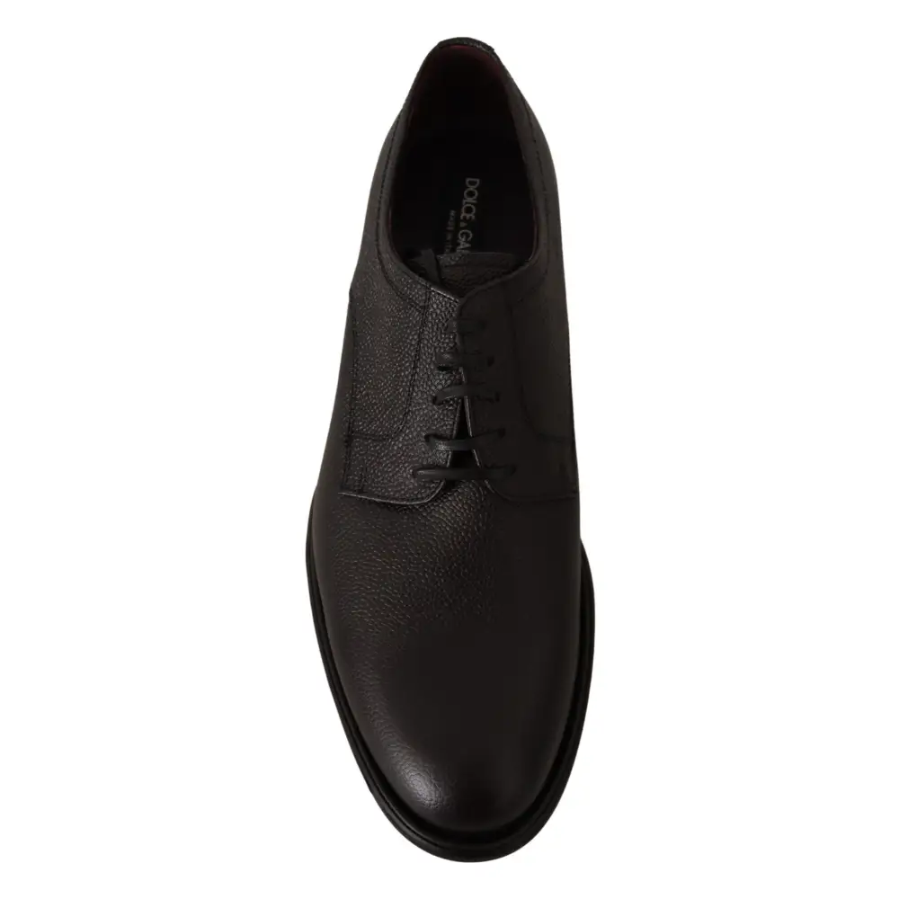 Dolce & Gabbana Schwarze Lederschnürschuhe für Herren Formaler Derby