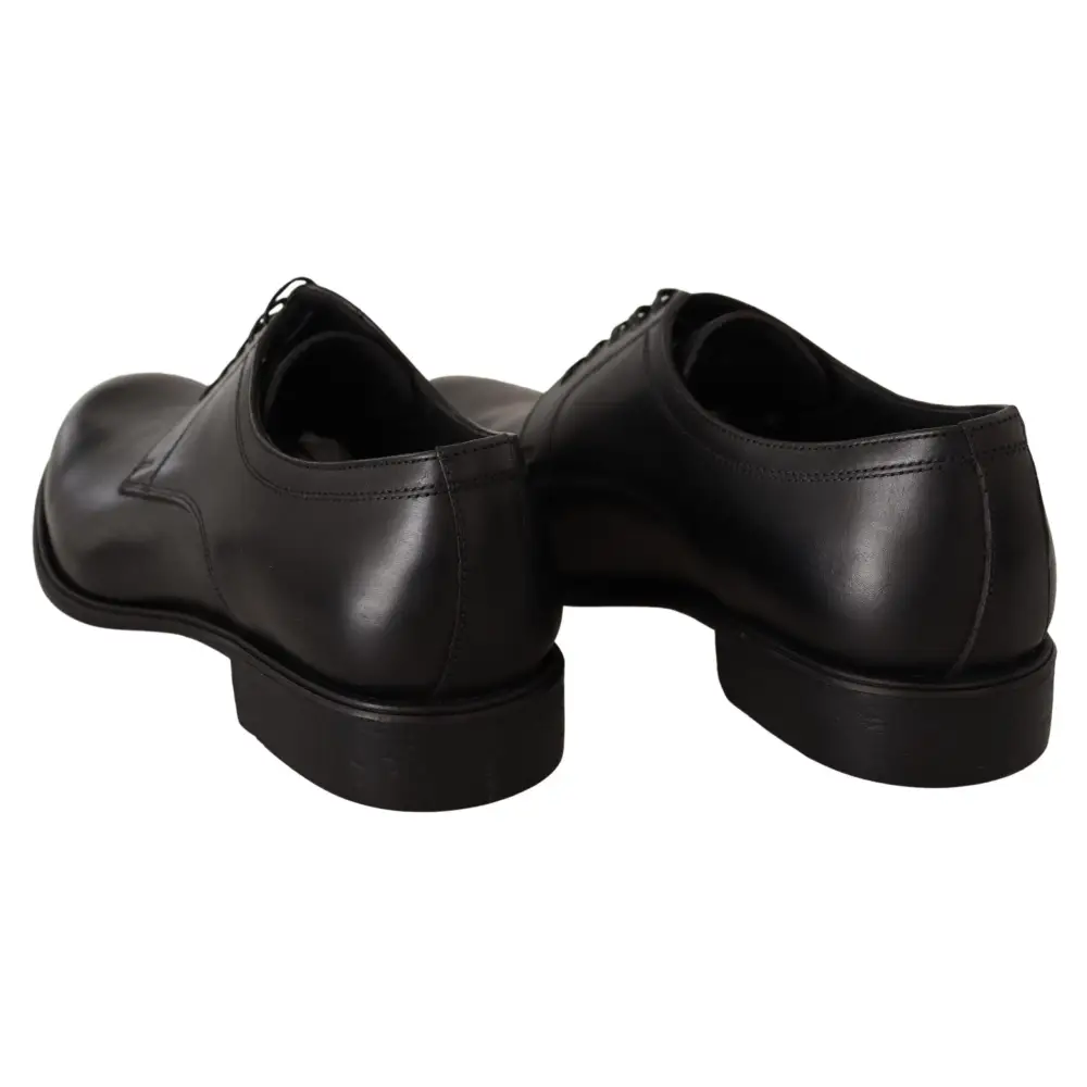 Dolce & Gabbana Schwarze Lederschnürschuhe für Herren Formaler Derby - EU40/US7