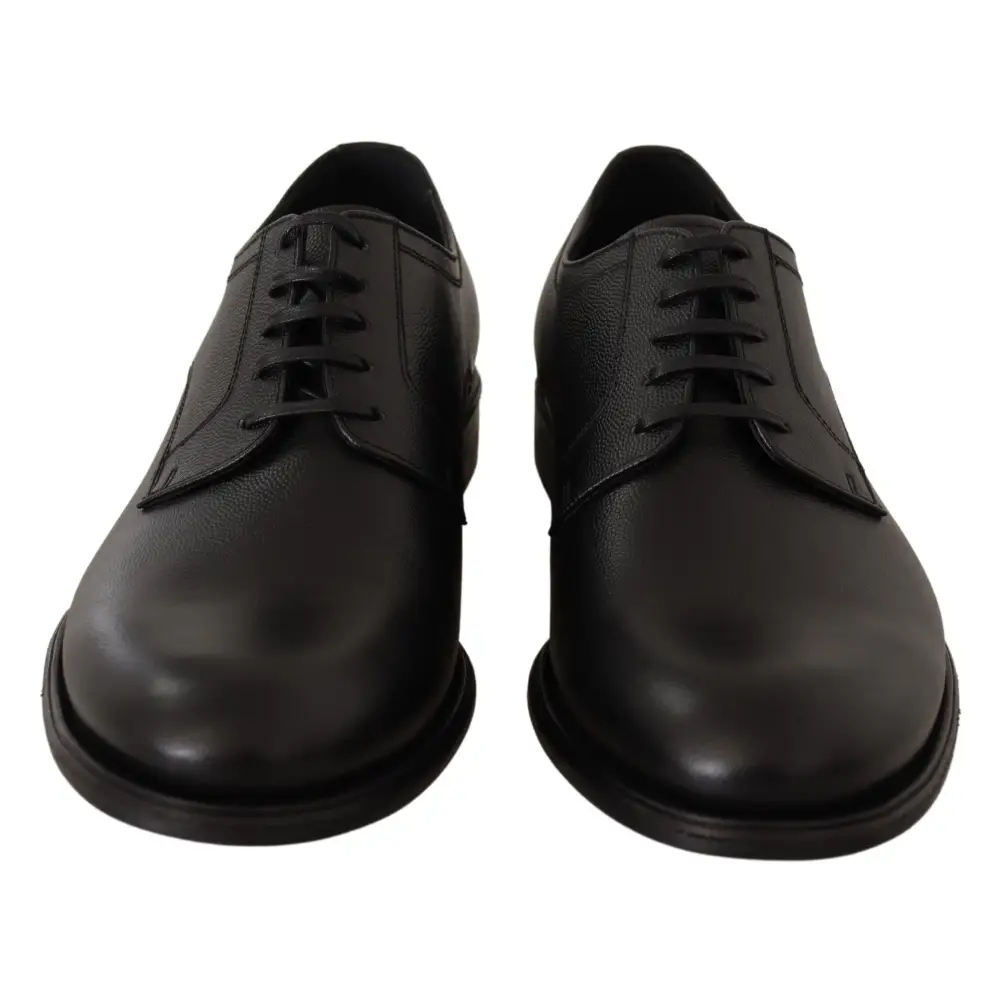 Dolce & Gabbana Schwarze Lederschnürschuhe für Herren Formaler Derby - EU41/US8