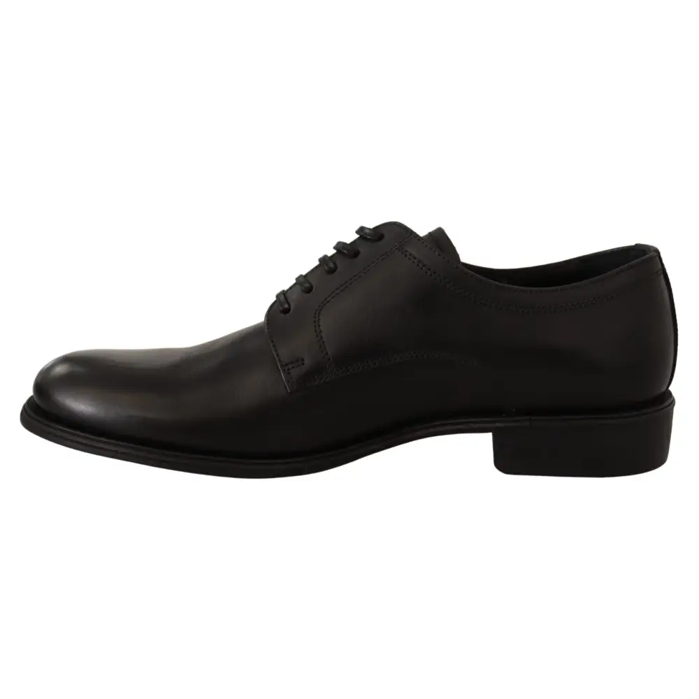 Dolce & Gabbana Schwarze Lederschnürschuhe für Herren Formaler Derby - EU40/US7