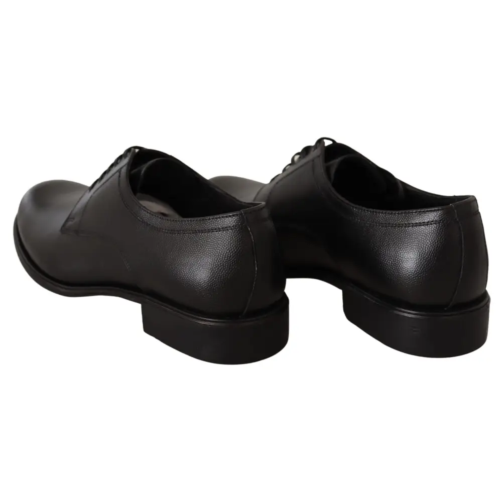 Dolce & Gabbana Schwarze Lederschnürschuhe für Herren Formaler Derby - EU41/US8