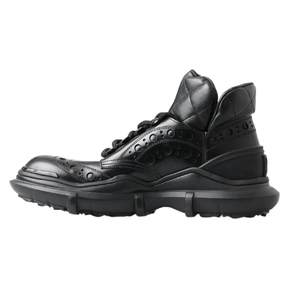 Dolce & Gabbana Schwarze Lederstiefel für die Freizeit