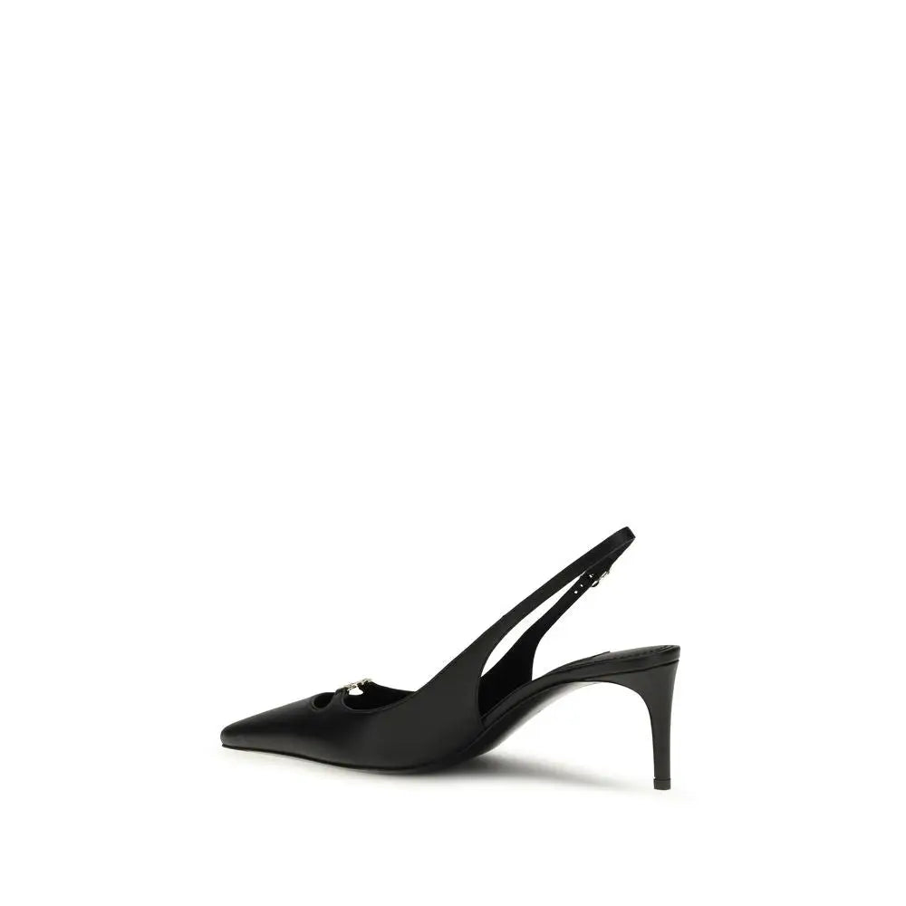 Dolce & Gabbana Schwarze Pumps aus Kalbsleder Bos Taurus mit hohem Absatz