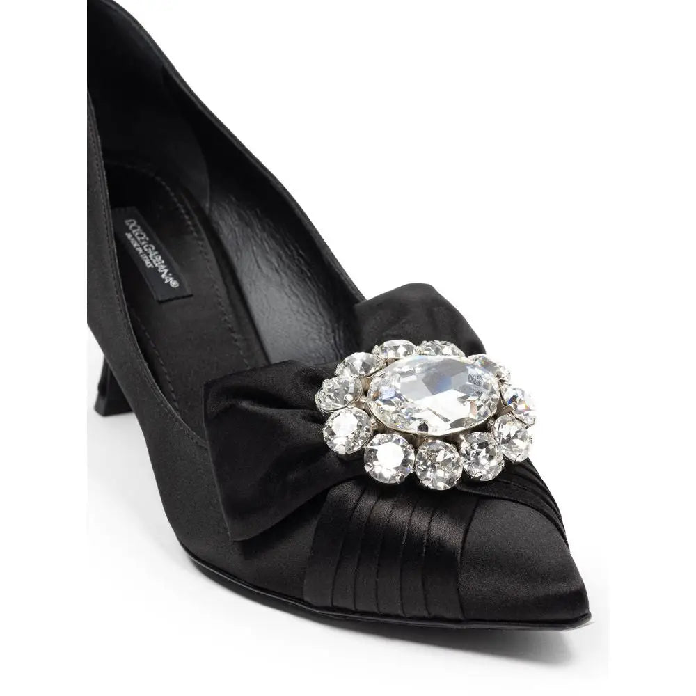 Dolce & Gabbana Schwarze Pumps aus Viskose - EU38.5/US8.5