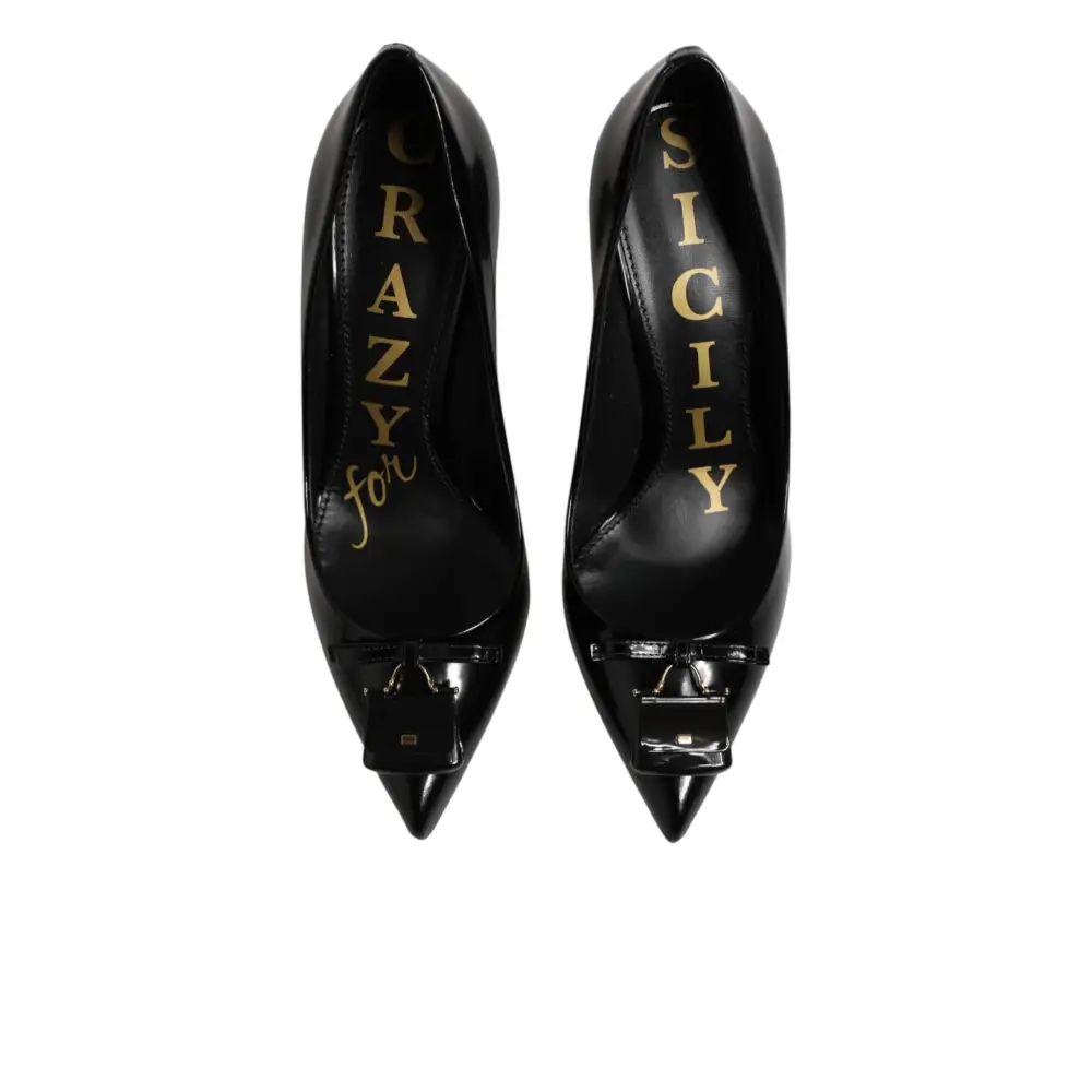 Dolce & Gabbana Schwarze Pumps mit Taschen-Verzierung - EU36/US5.5