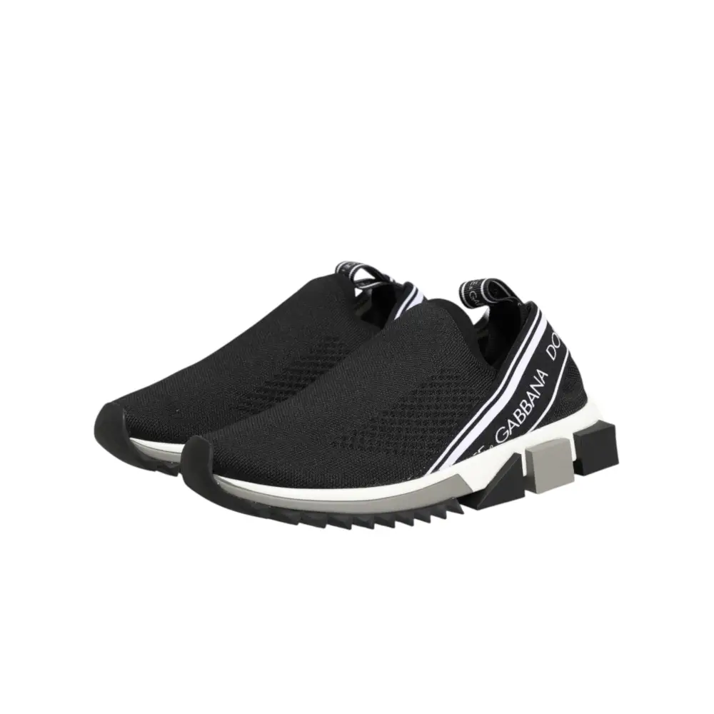Dolce & Gabbana Schwarze Slip-On Sorrento Sneakers