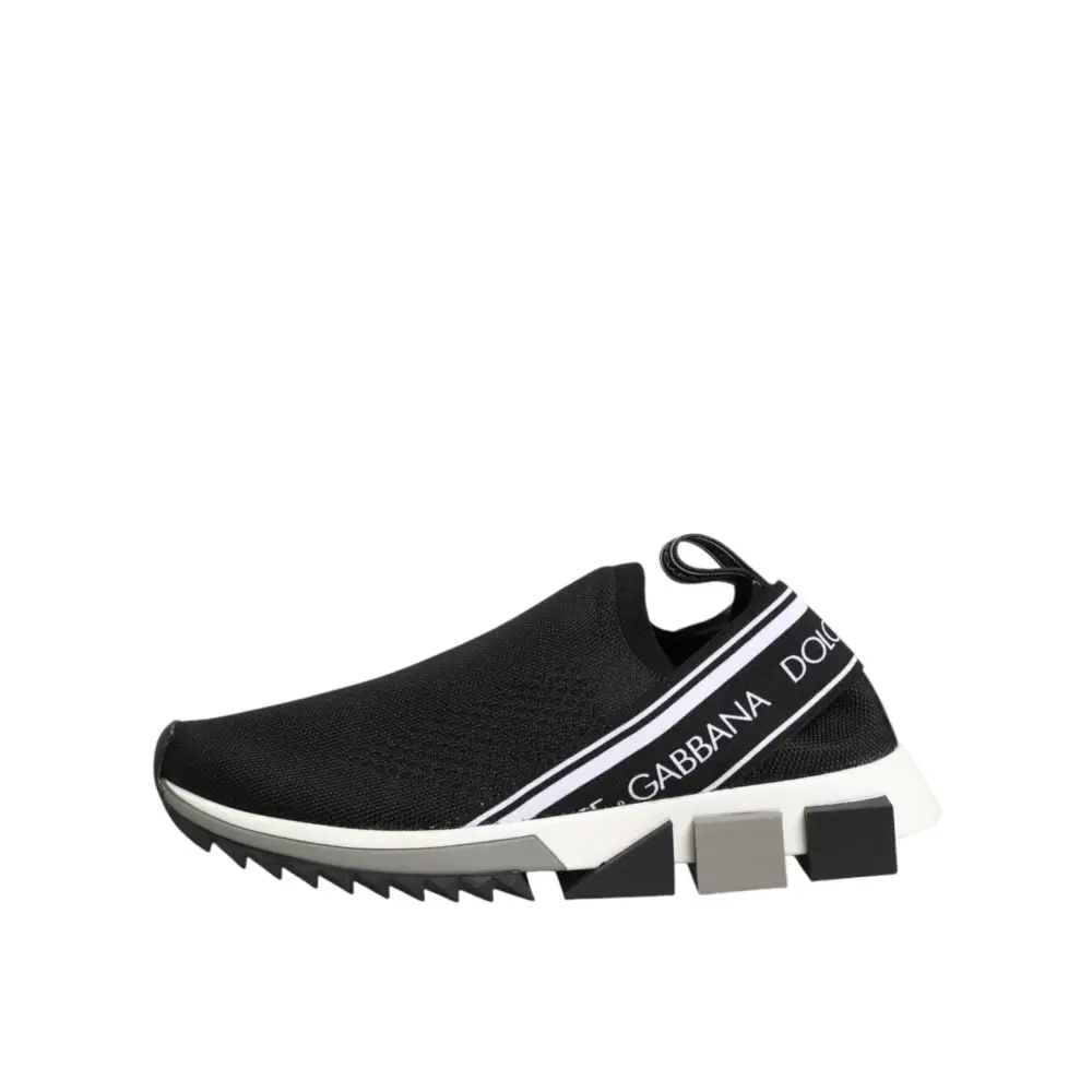 Dolce & Gabbana Schwarze Slip-On Sorrento Sneakers