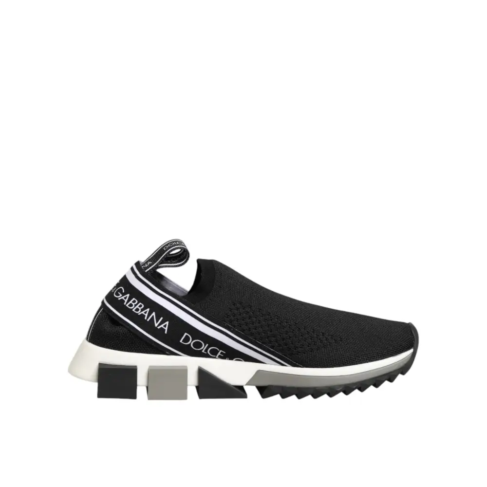 Dolce & Gabbana Schwarze Slip-On Sorrento Sneakers