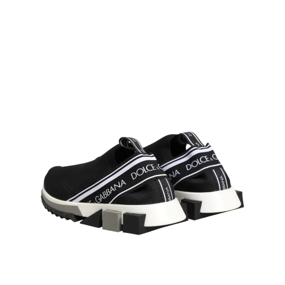 Dolce & Gabbana Schwarze Slip-On Sorrento Sneakers