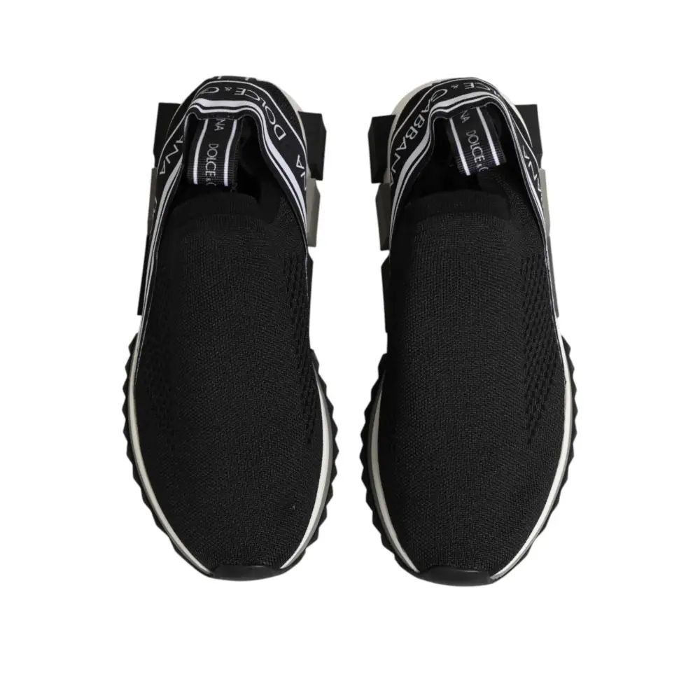 Dolce & Gabbana Schwarze Slip-On Sorrento Sneakers
