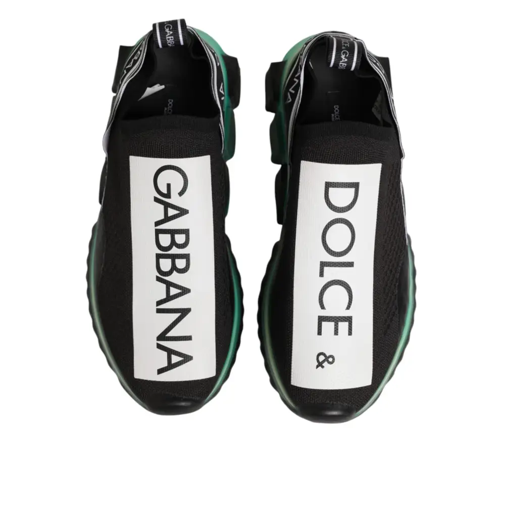 Dolce & Gabbana Schwarze Sorrento Herren-Slip-On-Sneaker - EU40.5/US7.5