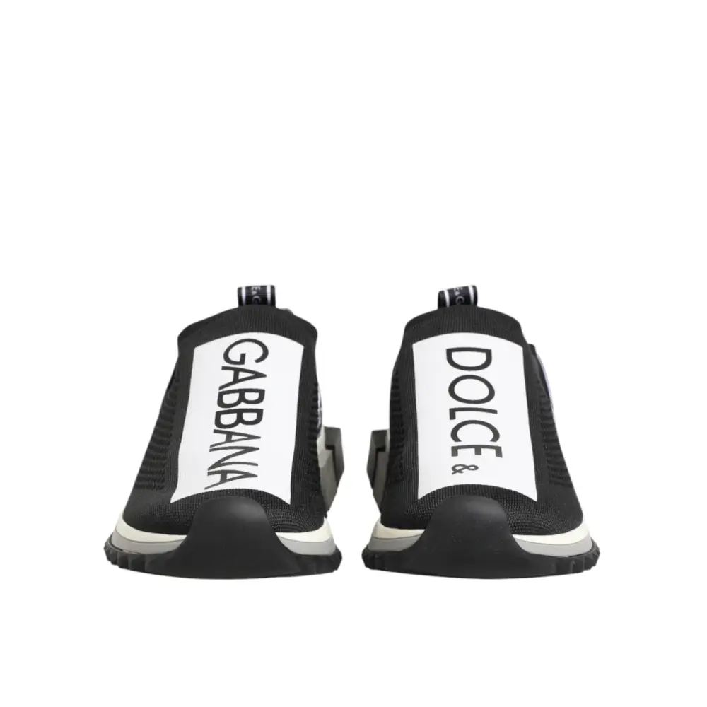 Dolce & Gabbana Schwarze Sorrento Herren-Sneaker zum Hineinschlüpfen