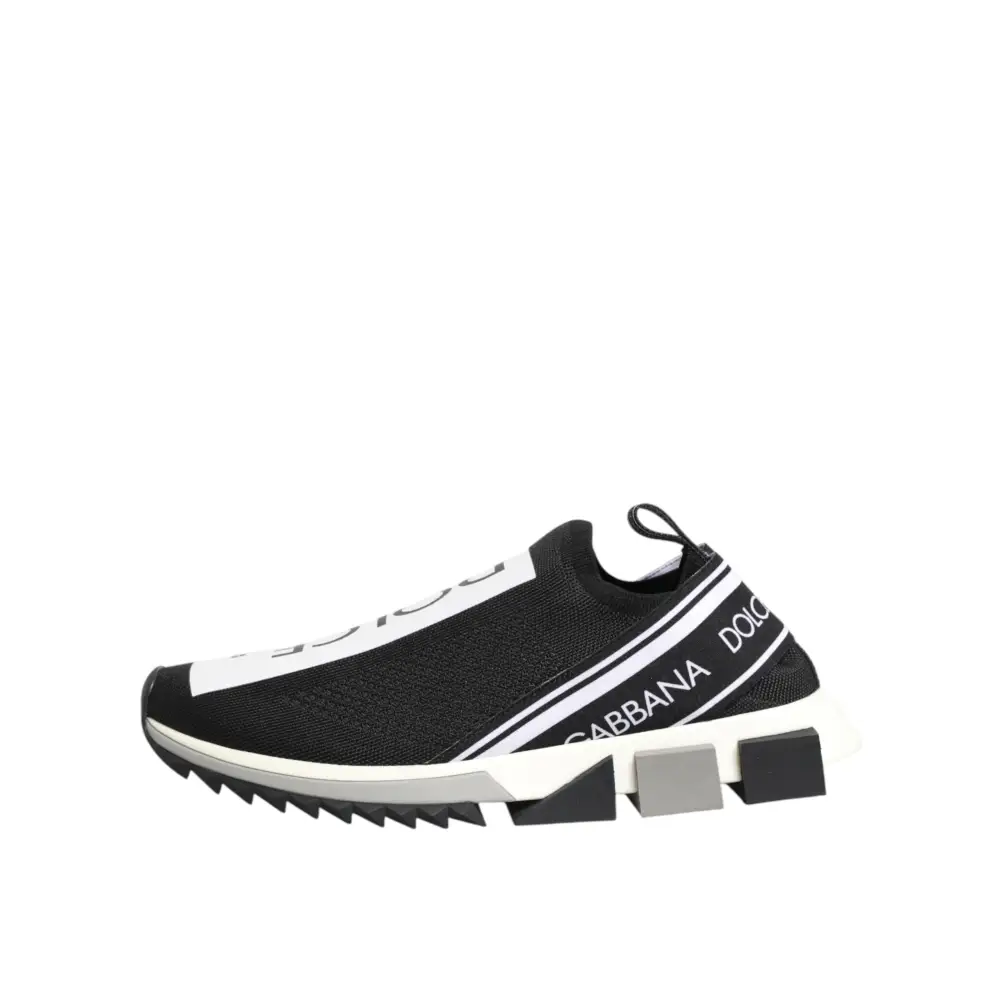 Dolce & Gabbana Schwarze Sorrento Herren-Sneaker zum Hineinschlüpfen - EU42.5/US9.5