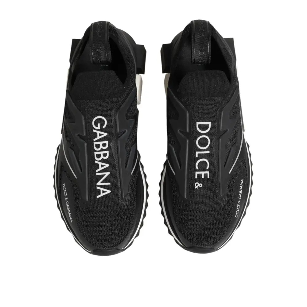 Dolce & Gabbana Schwarze SORRENTO Sport Stretch Sneakers