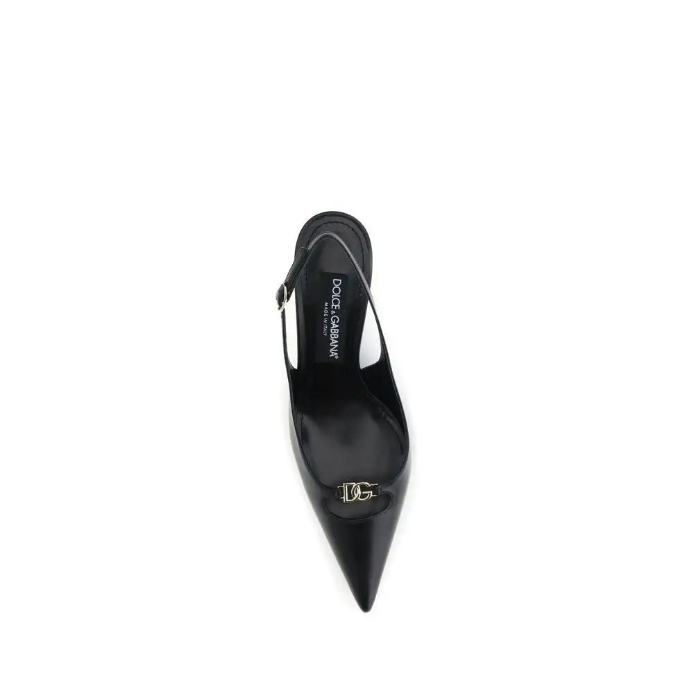 Dolce & Gabbana Schwarze Ziegenleder-Pumps mit hohem Absatz