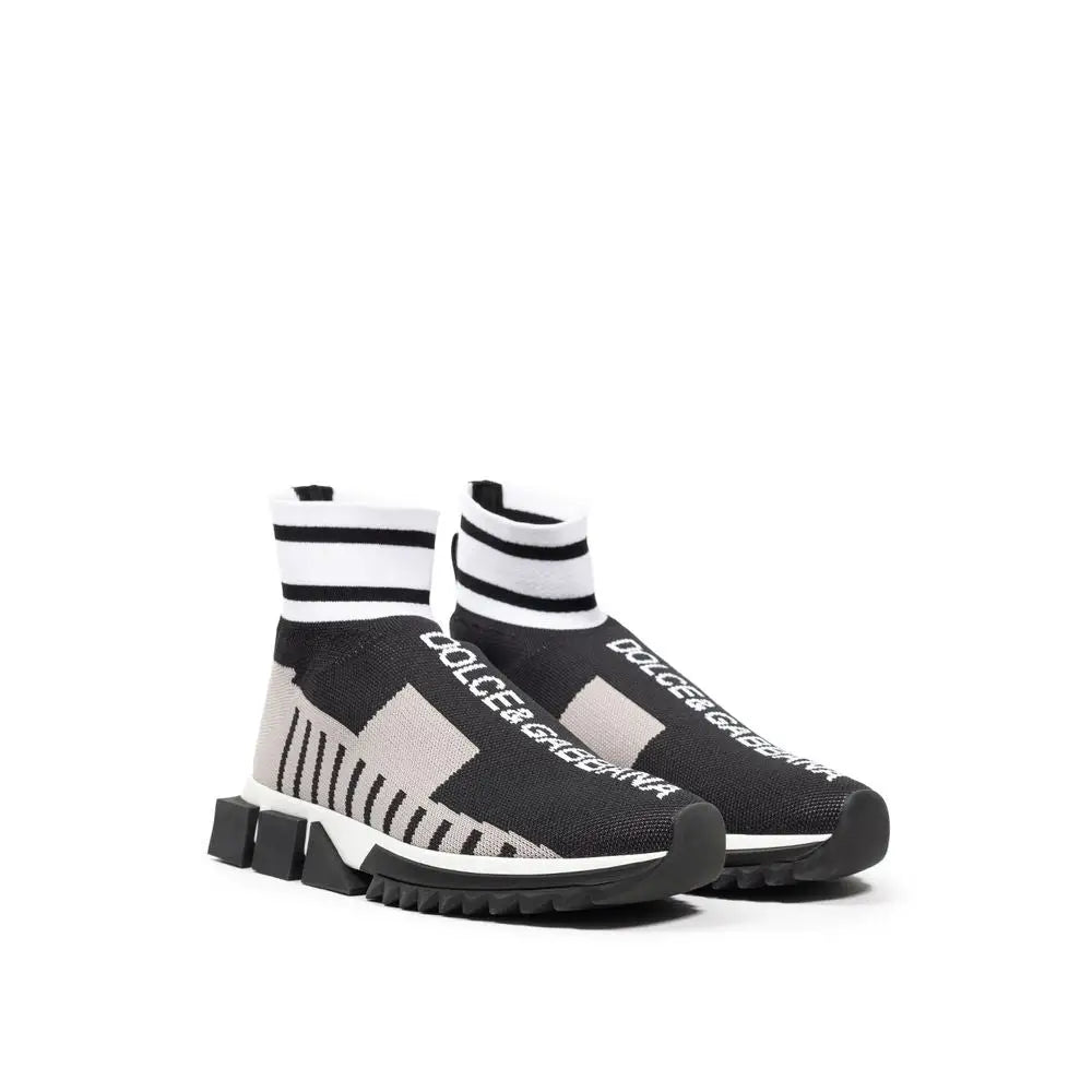 Dolce & Gabbana Schwarzer Stoffsneaker - EU38/US8