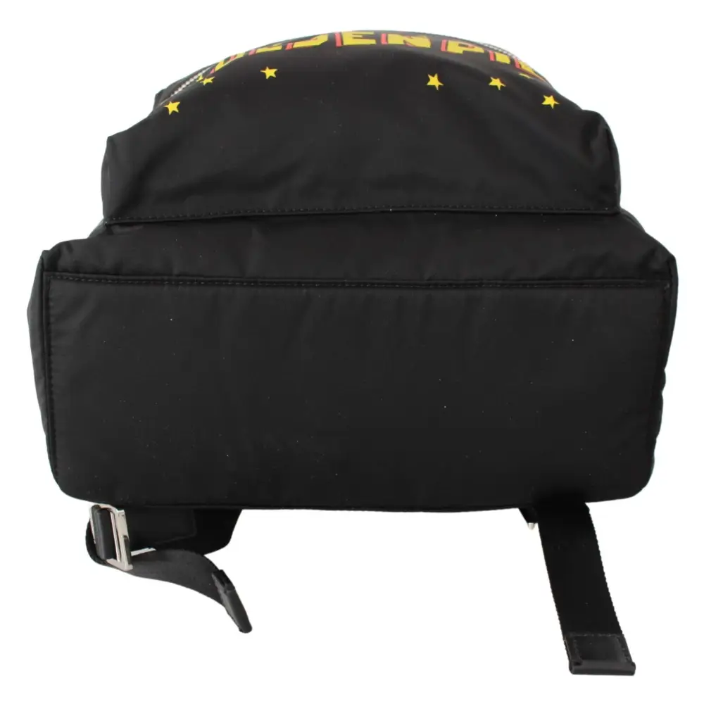 Dolce & Gabbana Schwarzes Goldenes Schwein des Jahres Schulrucksack