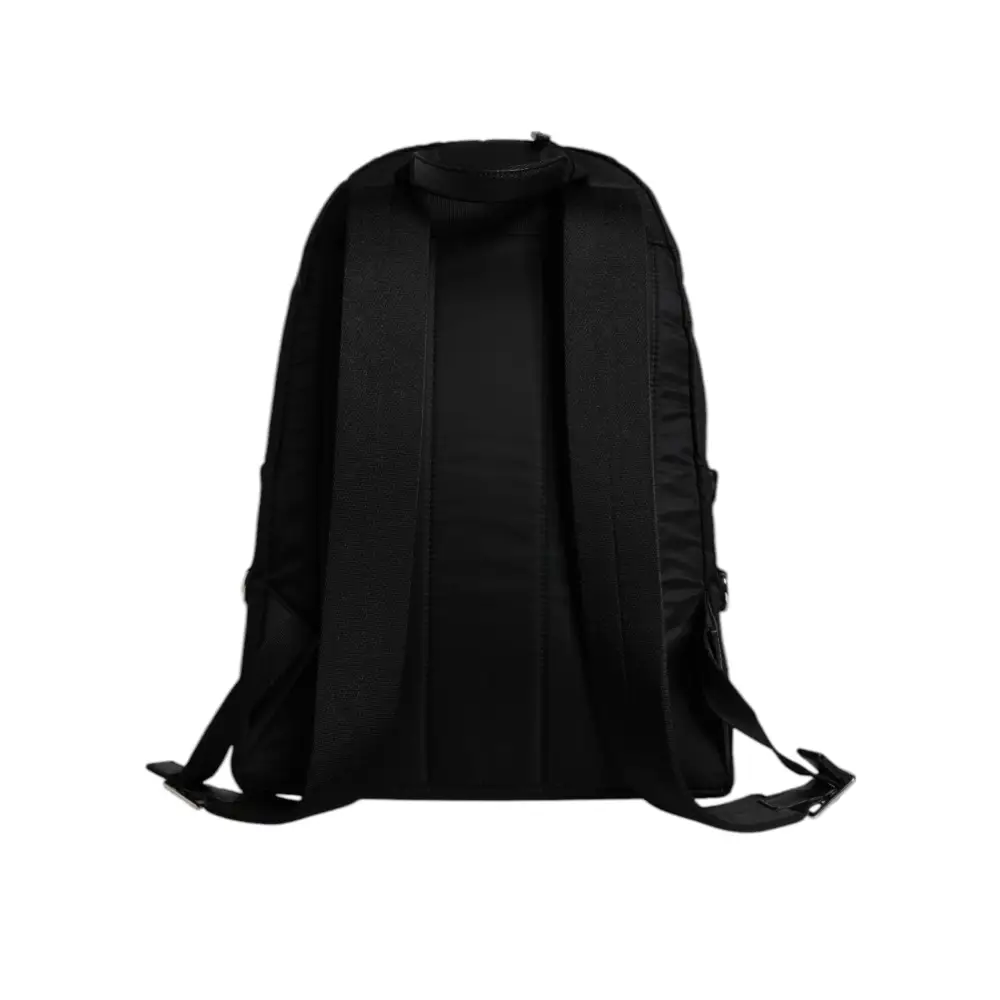 Dolce & Gabbana Schwarzes Nylon #DGFAMILY verschönert Rucksack VULCANO Tasche