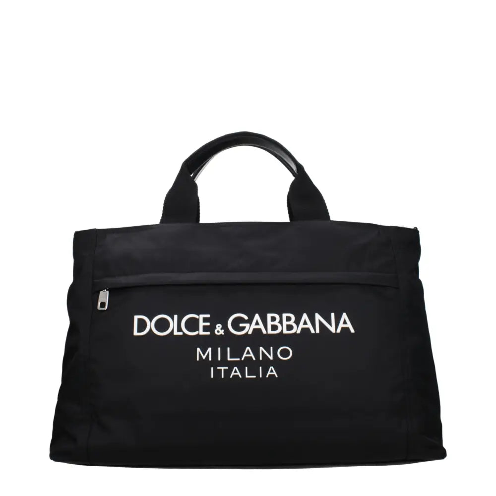 Dolce & Gabbana Schwarzes Stoffgepäck und Reisen