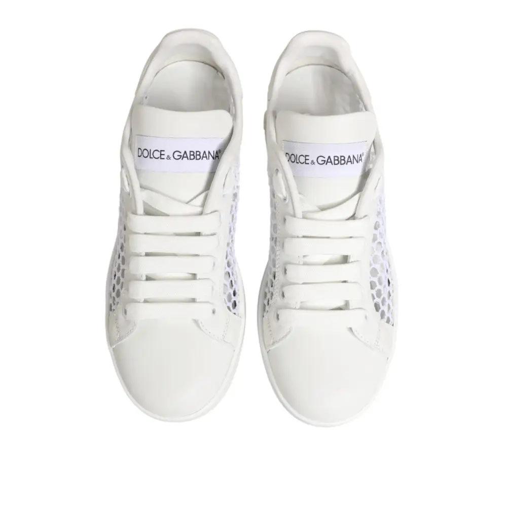 Dolce & Gabbana Sneaker mit Mesh-Einsätzen und niedrigem Schaft