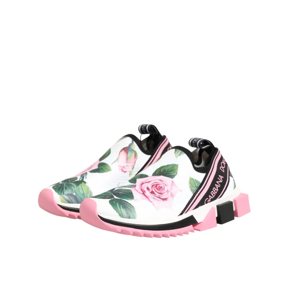 Dolce & Gabbana Sneaker Sorrento mit Rosen-Print - EU37.5/US7
