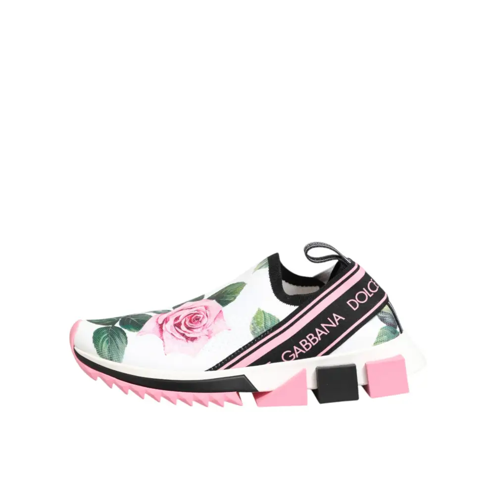 Dolce & Gabbana Sneaker Sorrento mit Rosen-Print - EU37.5/US7