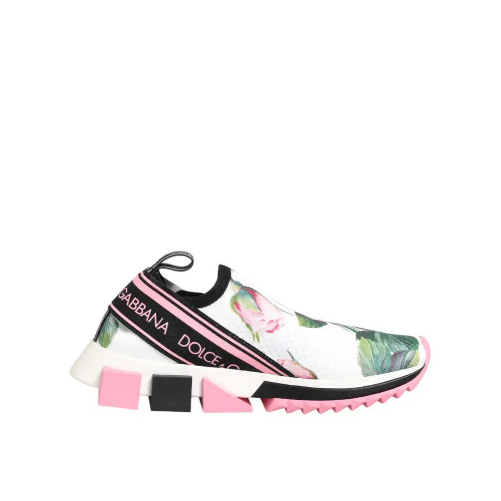 Dolce & Gabbana Sneaker Sorrento mit Rosen-Print - EU37.5/US7