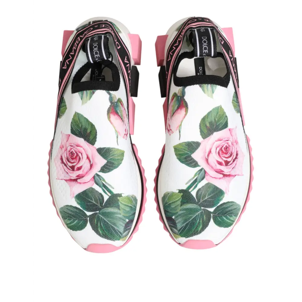 Dolce & Gabbana Sneaker Sorrento mit Rosen-Print - EU37.5/US7