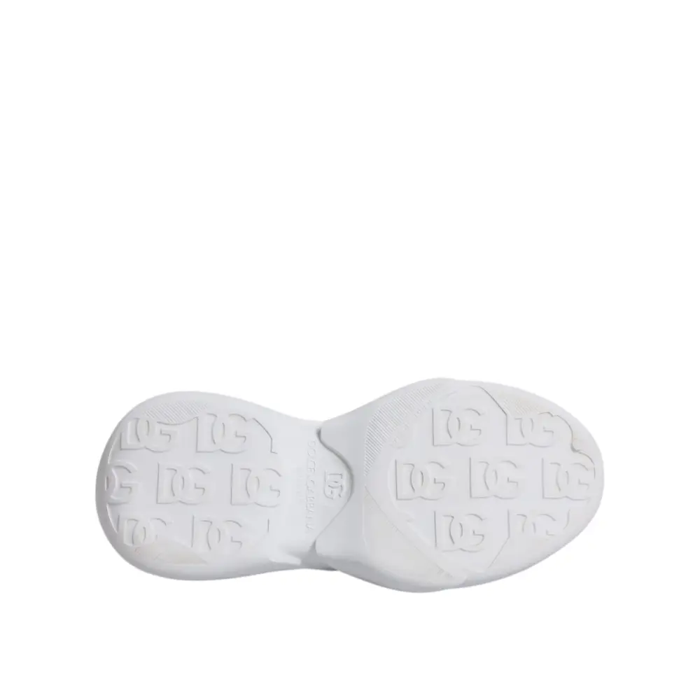 Dolce & Gabbana Weiß Daymaster Low Top Männer Turnschuhe Schuhe - EU44/US11