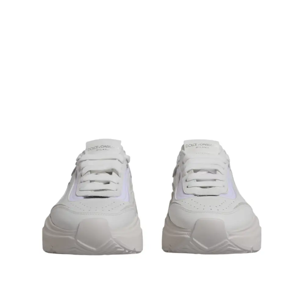 Dolce & Gabbana Weiß Daymaster Low Top Turnschuhe Schuhe - EU39/US8.5